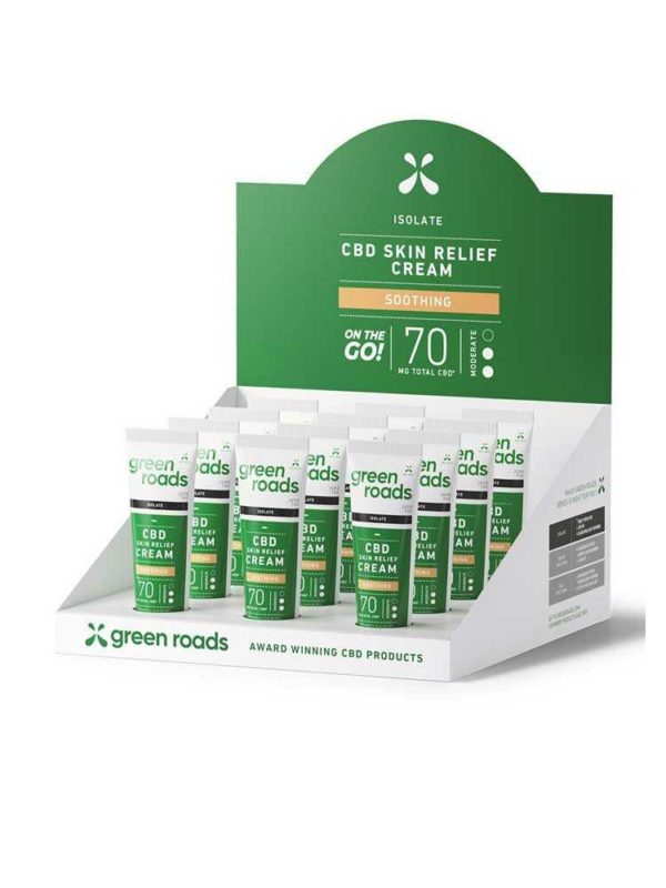 Travel Size Skin Relief CBD Cream – 0.3oz/70mg Green Roads Pharmacist Formulated CBD